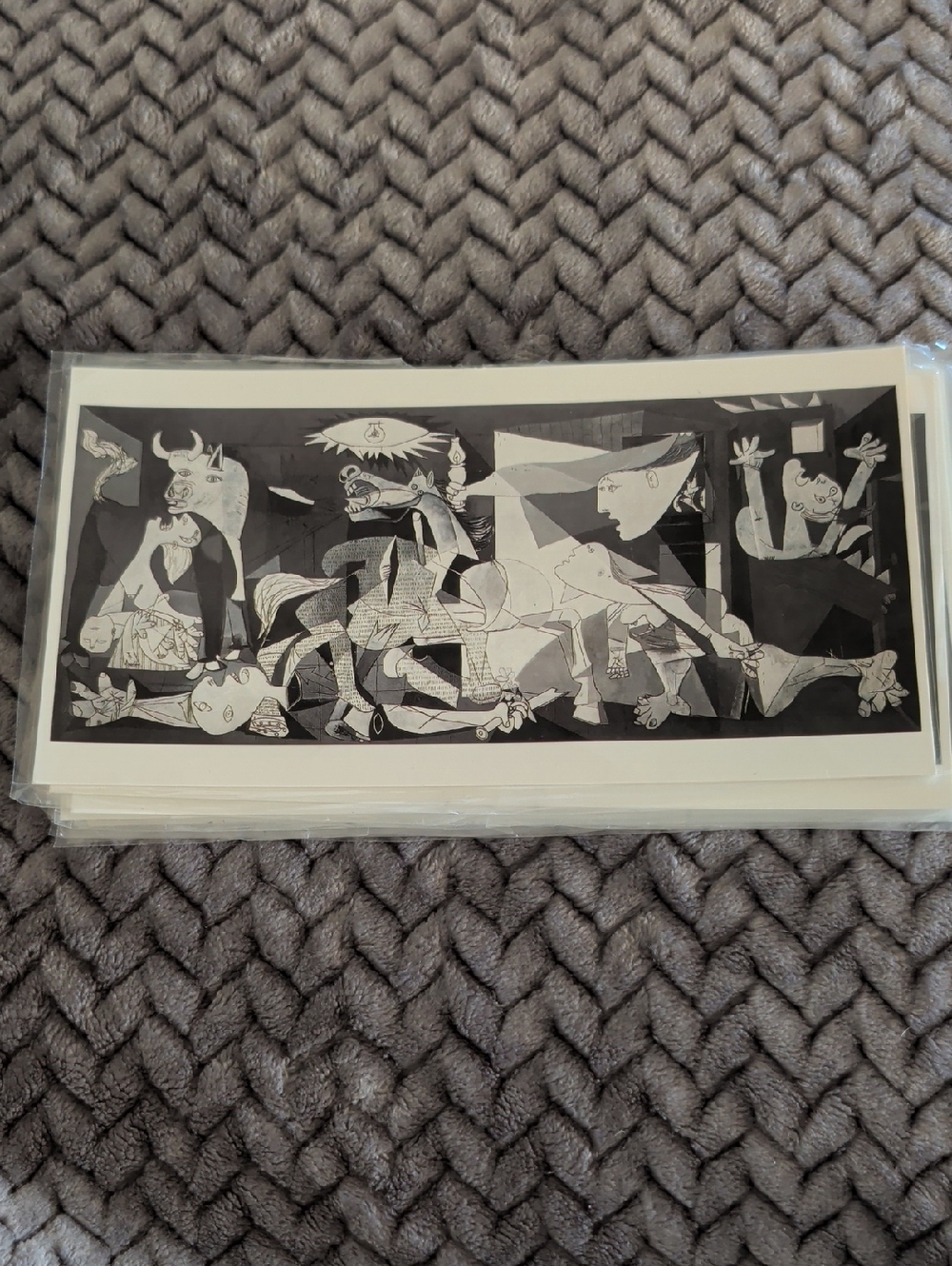 Black & White Picasso-Postcards Guernica Art Print